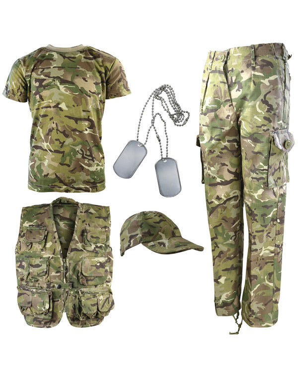 Kombat UK Kids Camouflage Explorer Army Kit - BTP