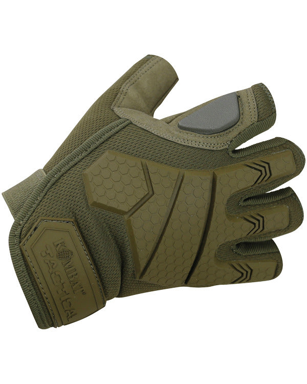 Kombat UK Alpha Fingerless Tactical Gloves - Coyote