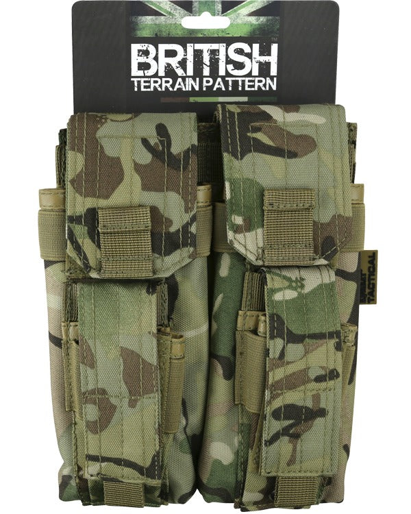 Kombat UK Double Mag Pouch WITH Pistol Mag - BTP