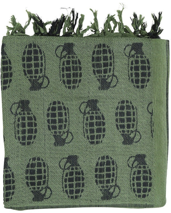 Kombat UK Grenade Shemagh - Olive Green - END OF LINE