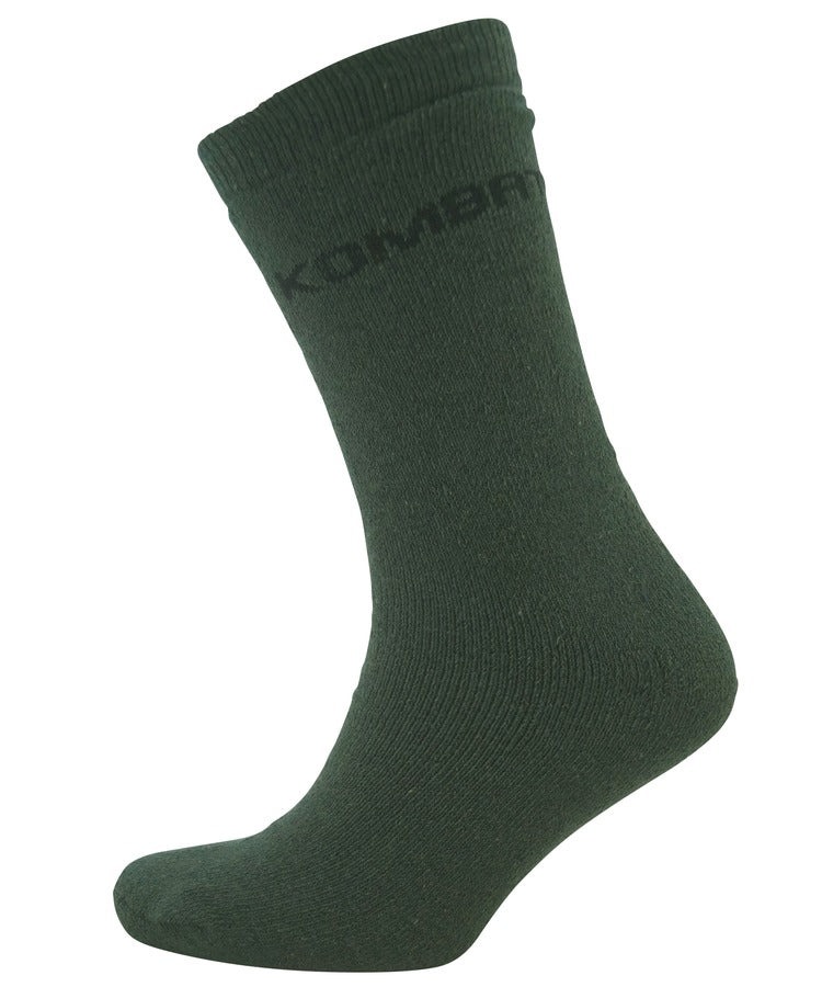 Kombat UK Thermal Socks 3-Pairs - Olive Green