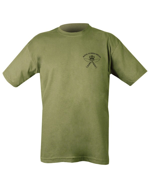 Kombat UK Royal Gurkha Rifles T-shirt - Olive Green