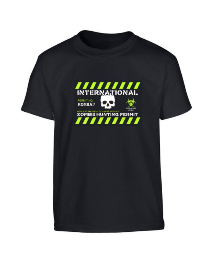 Kombat UK Kids Zombie Hunting Permit T-shirt