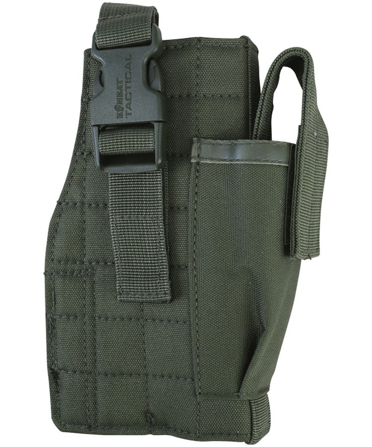 Kombat UK Molle Gun Holster with Mag Pouch - Olive Green