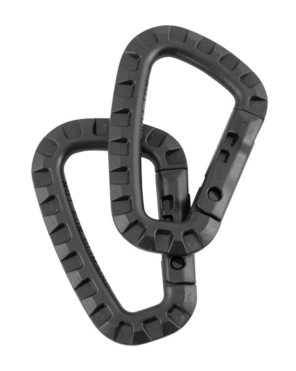 Kombat UK Tactical Carabiners - Black (Pair)