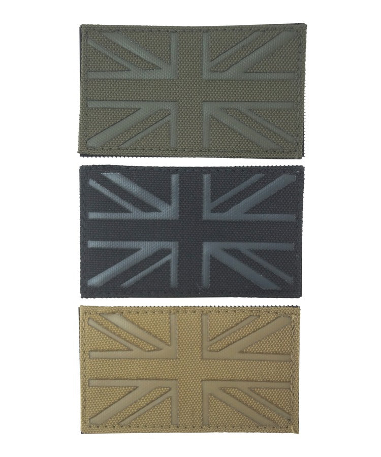 Kombat UK UK Laser Cut Patch - Black / Grey