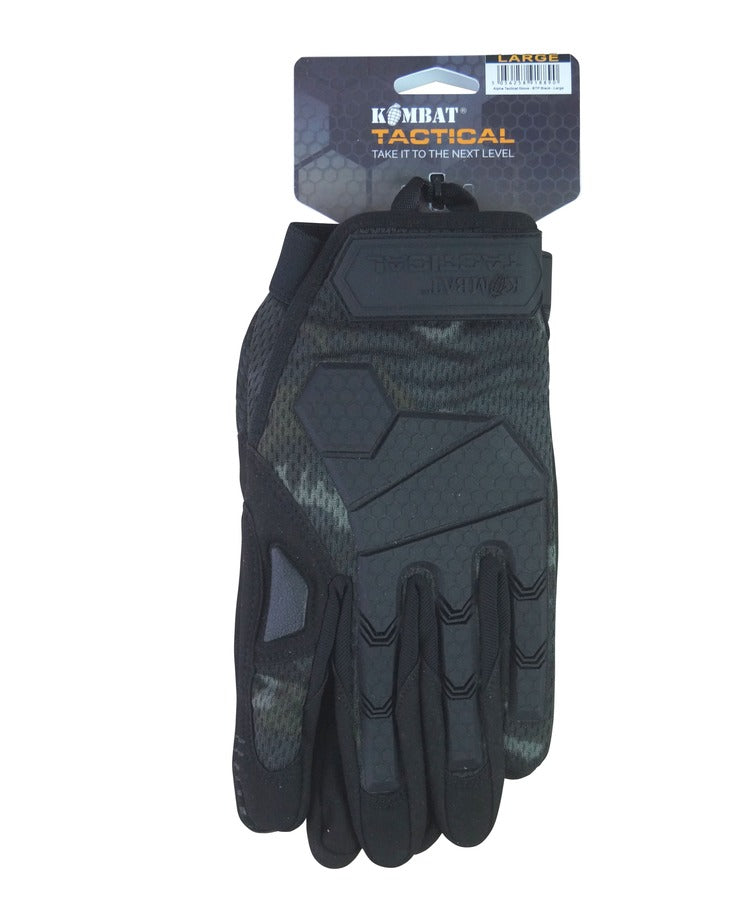 Kombat UK Alpha Tactical Gloves - BTP Black