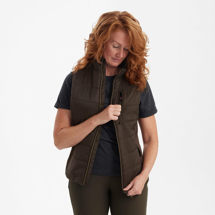 Deerhunter Lady Heat Padded Waistcoat Wood