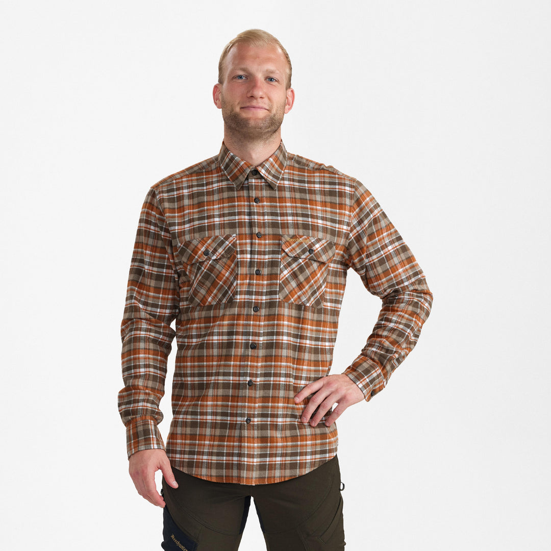 Deerhunter Andrew Shirt Orange Check
