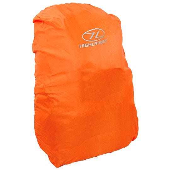 Highlander Waterproof Rucksack Cover Medium Orange