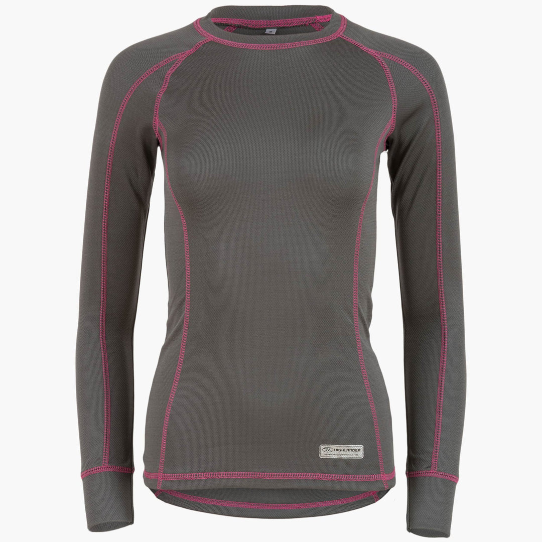 Highlander Pro 120 Base Layer Long Sleeve Shirt Womens Grey