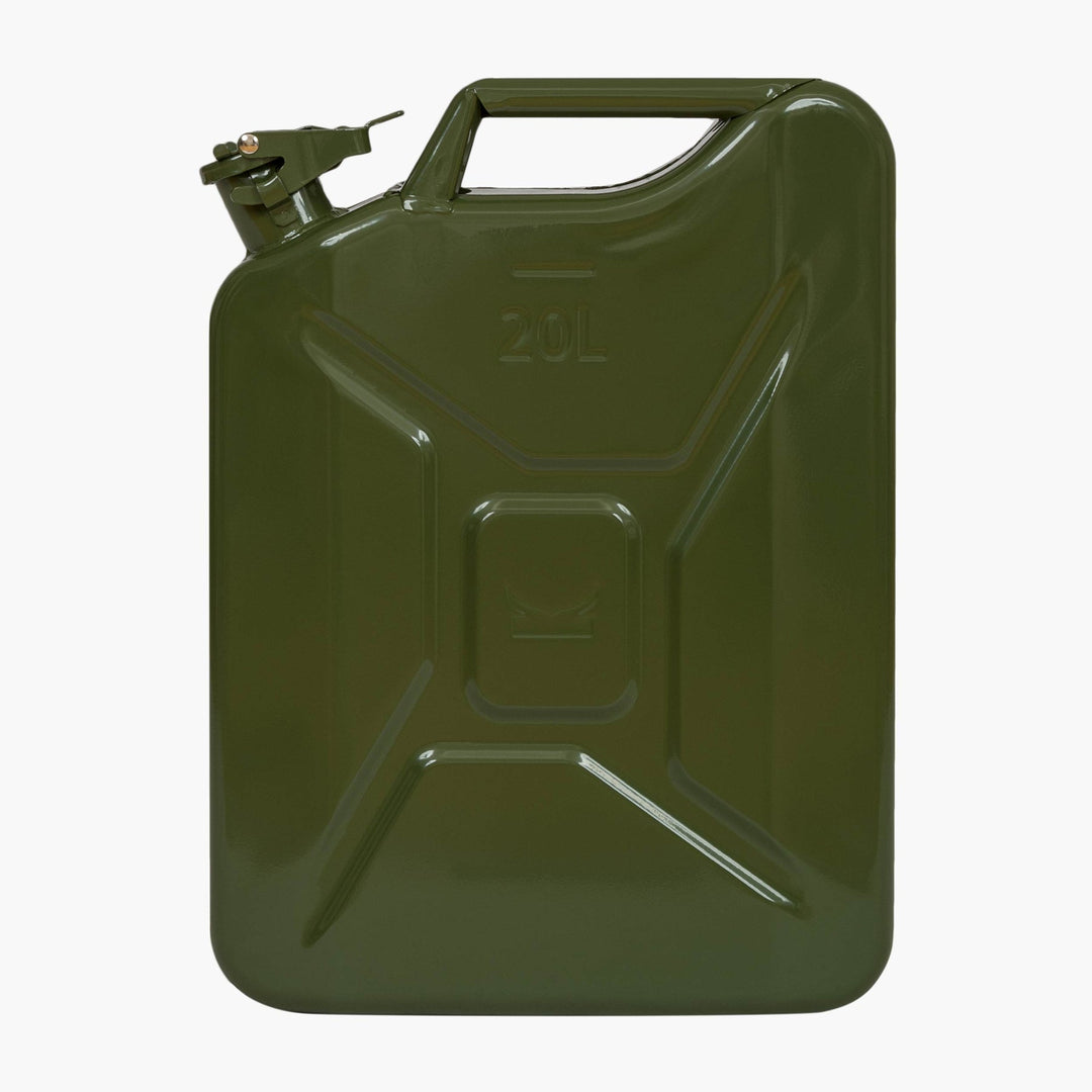 Highlander Steel Jerry Can Water Carrier 20L with lockable spout