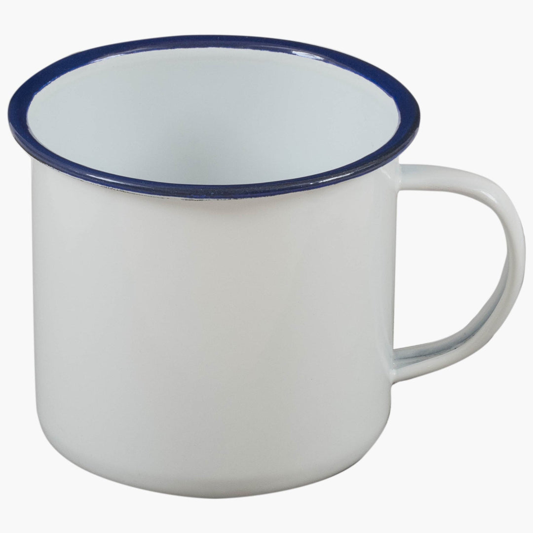Highlander Enamel Vintage Camping Mug 560ml White