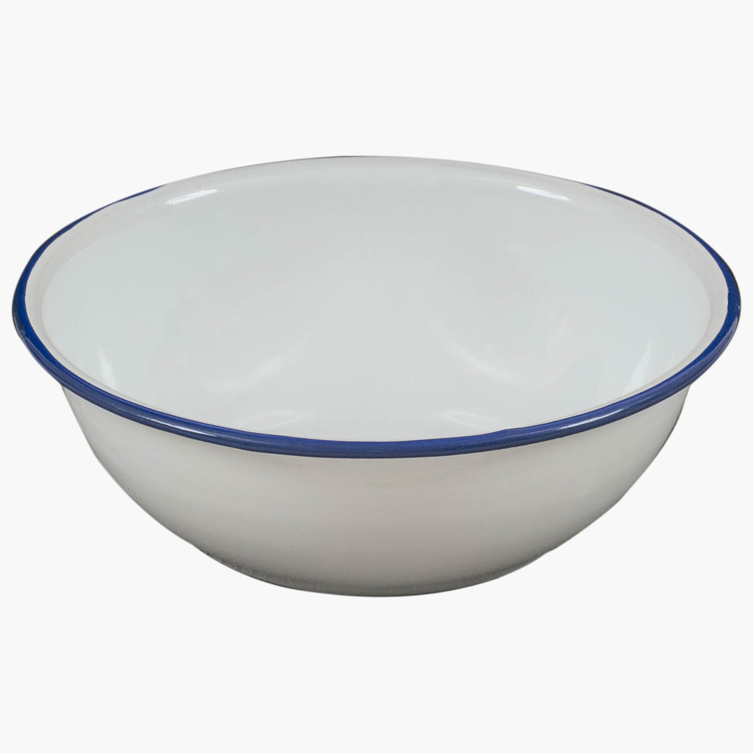 Highlander Enamel Vintage Camping Bowl White