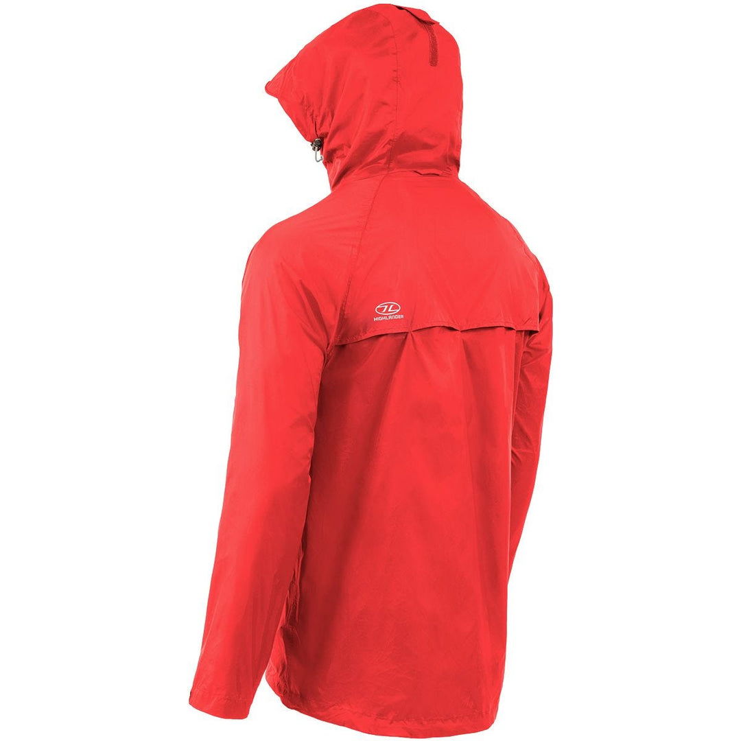 Highlander Stow & Go Packaway Jacket Red