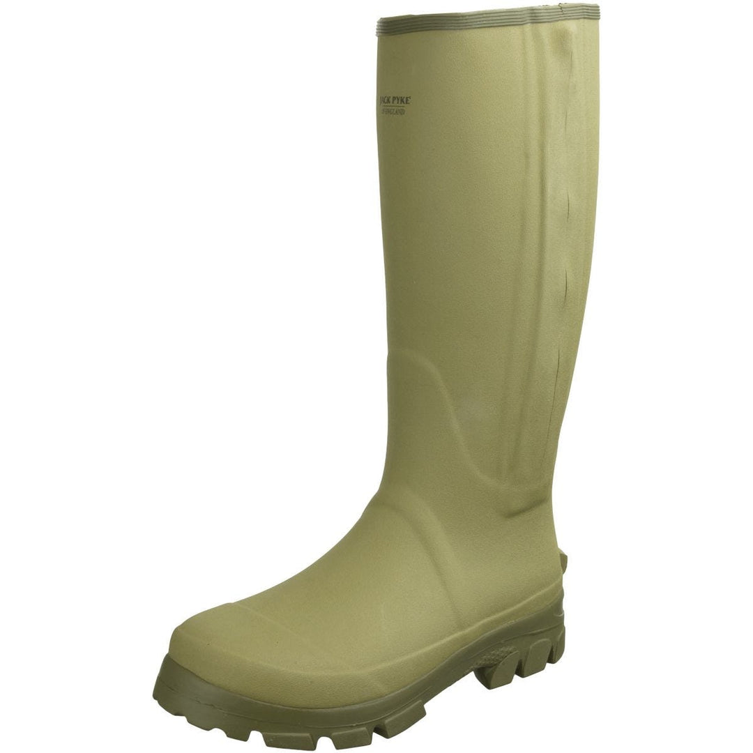 Jack Pyke Ashcombe Zipped Wellington Boots Light Olive