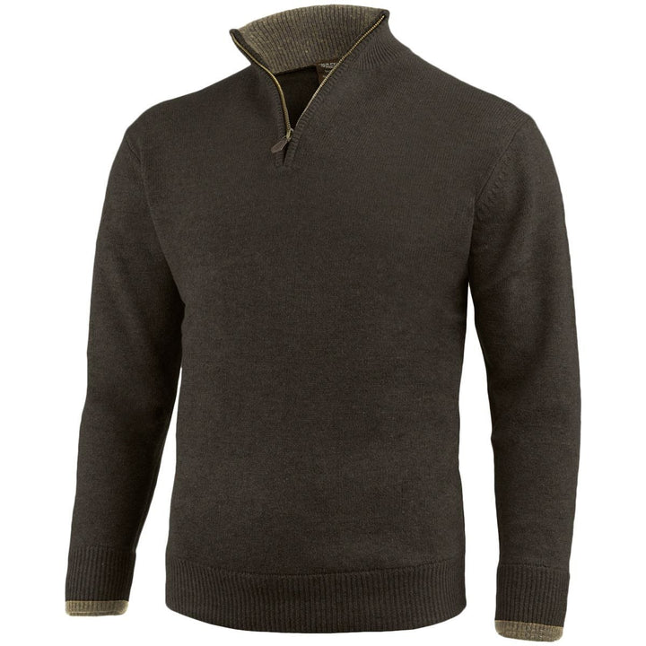 Jack Pyke Ashcombe Zip Neck Pullover Dark Olive