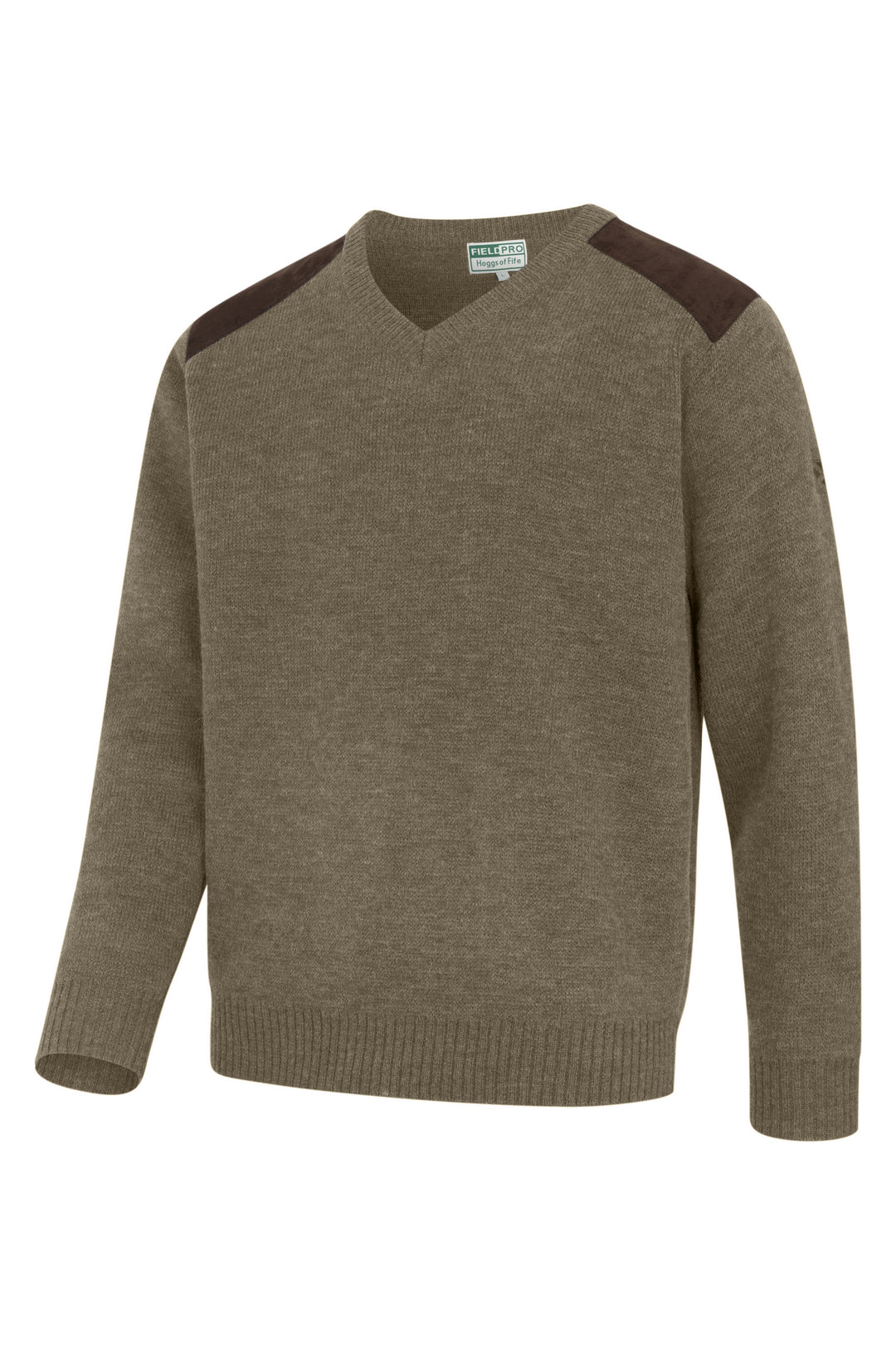 Hoggs Of Fife Melrose Junior Hunting Pullover Soft Marled Green