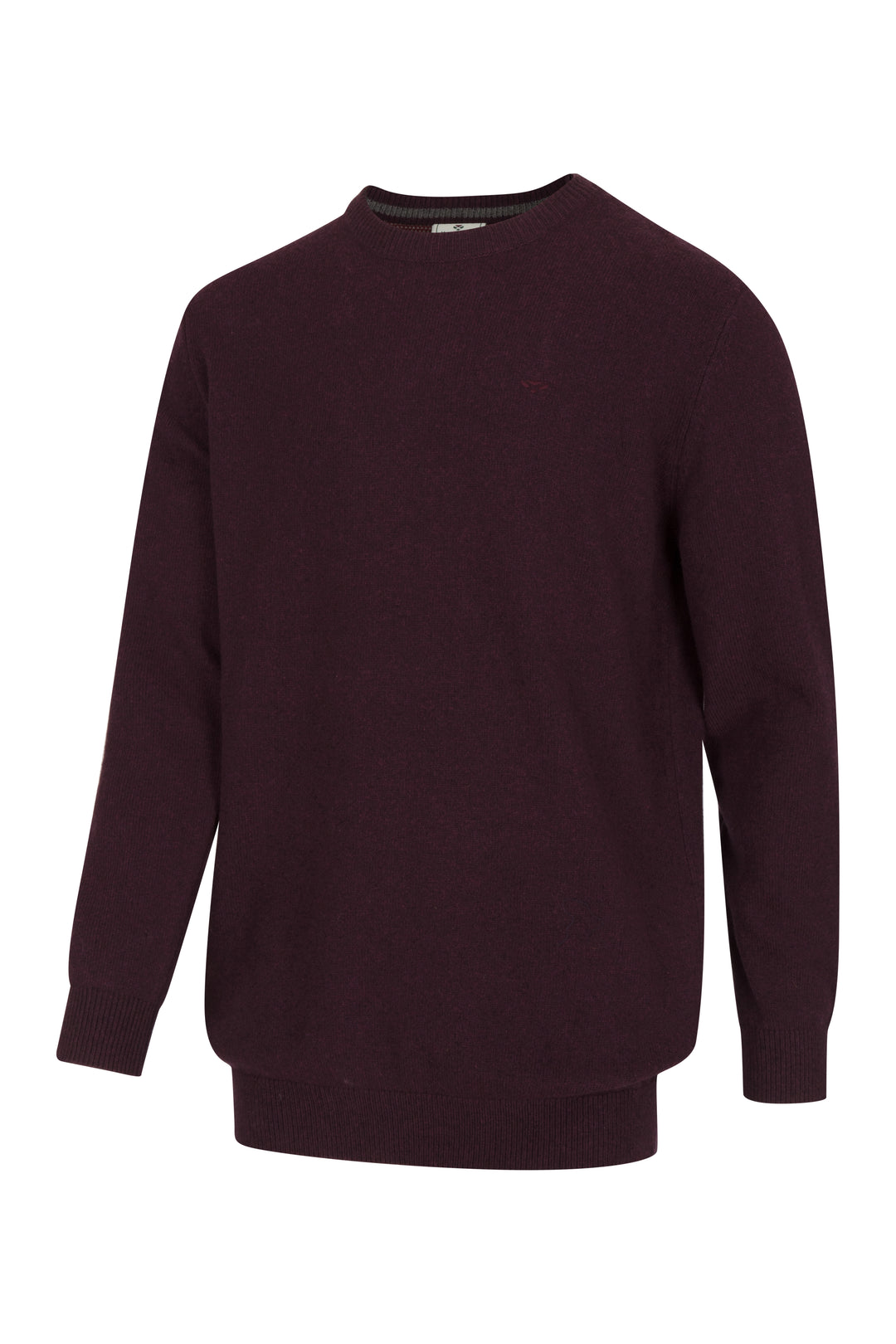 Hoggs Of Fife Stonehaven Crew Neck Pullover Burgundy