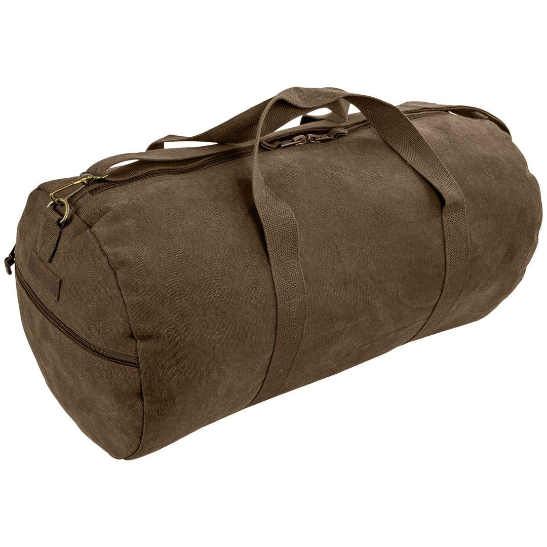 Highlander Crieff Canvas Roll Bag 45L Brown