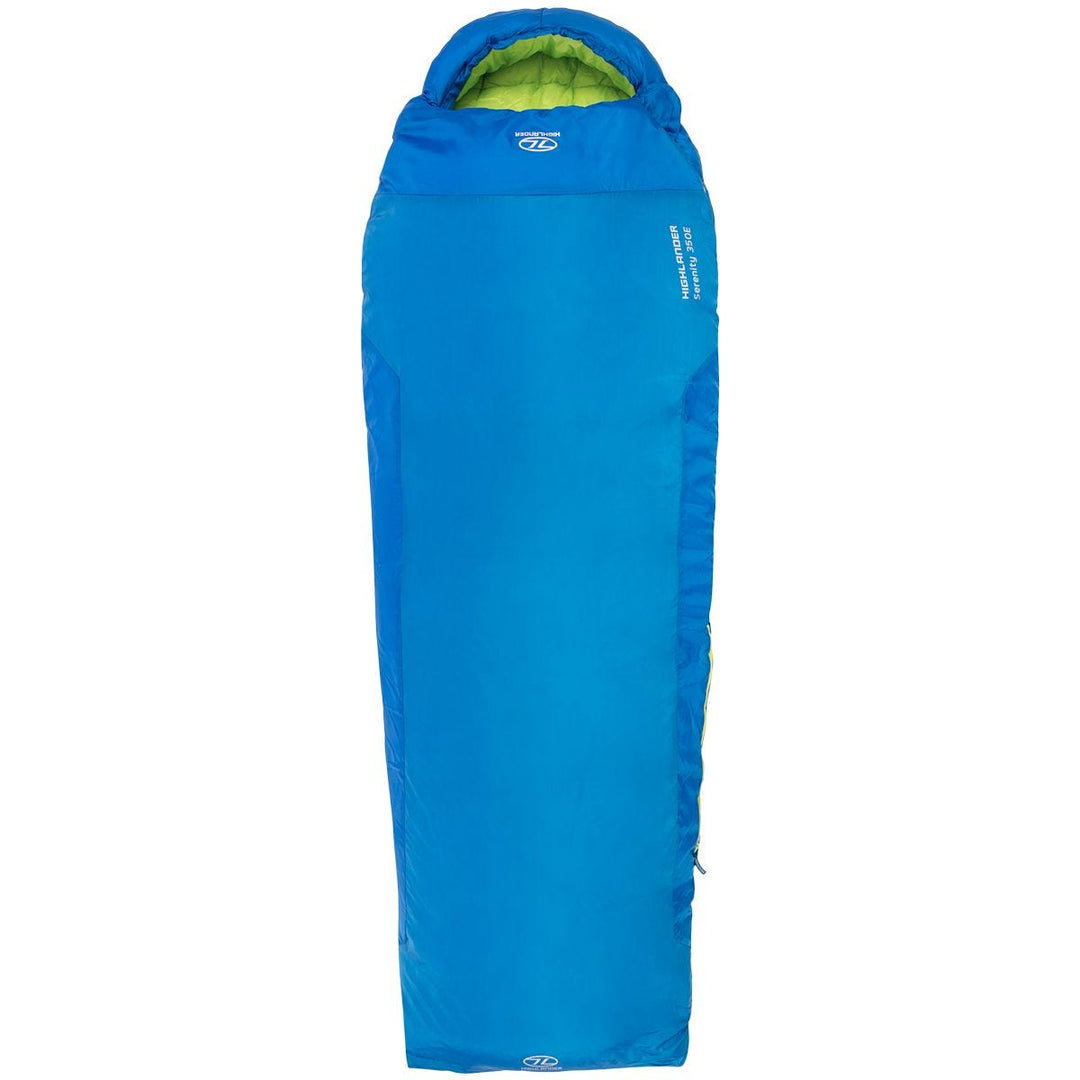 Highlander Serenity 350 Envelope Sleeping Bag Blue