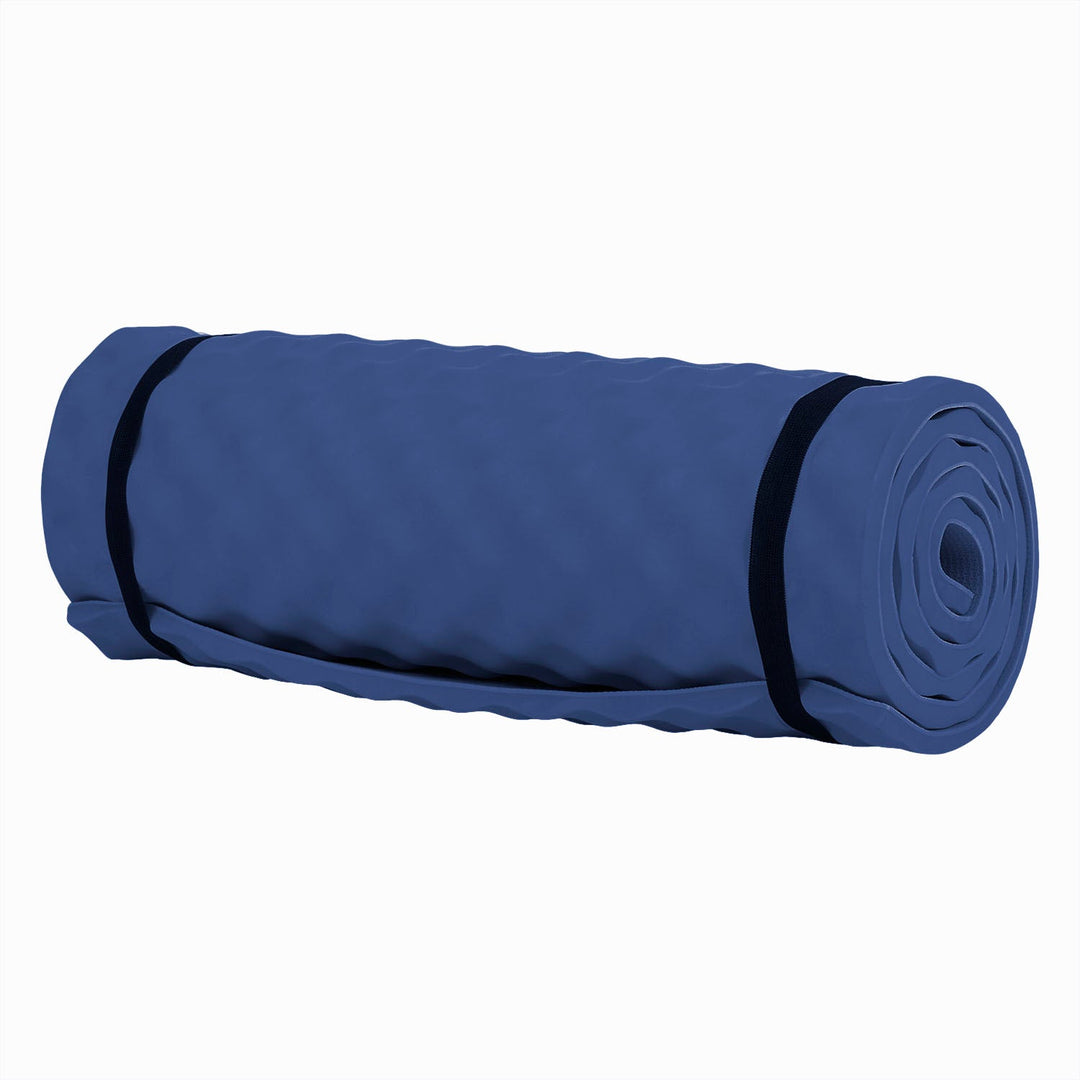 Highlander Comfort Camping Mat with soft contour design Deep blue