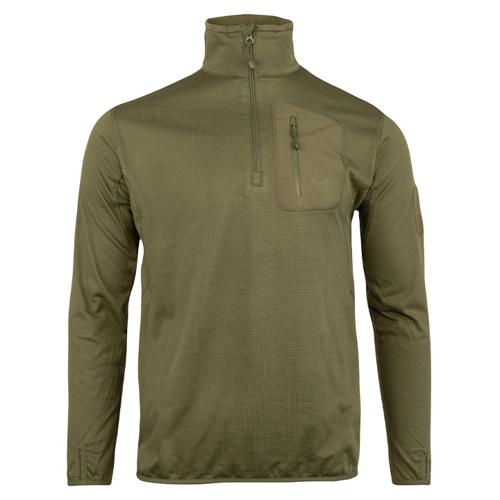 Viper Technical Mid Layer Fleece Top Green