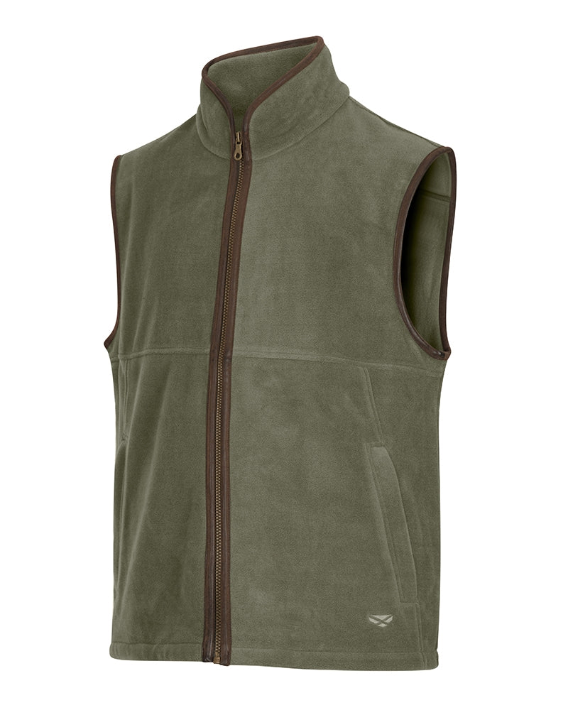 Hoggs Of Fife Stenton Technical Fleece Gilet Lovat