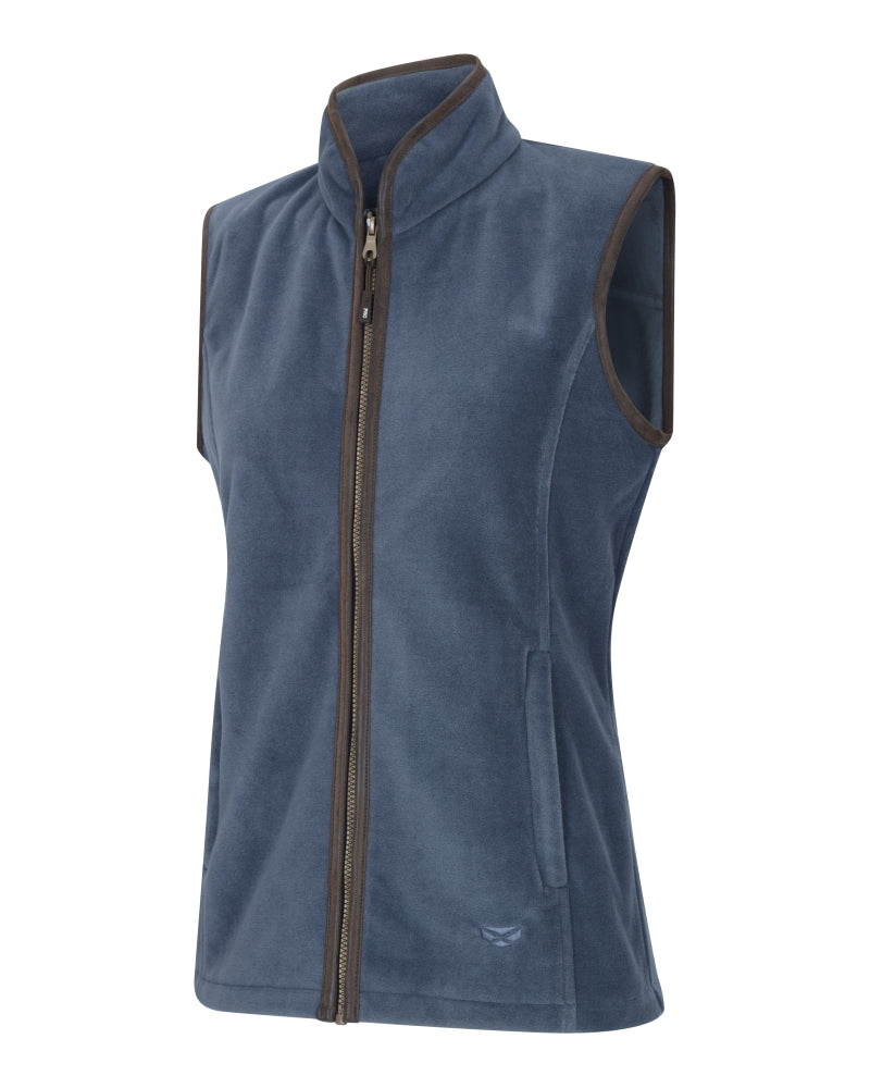 Hoggs Of Fife Stenton Ladies Fleece Gilet Slate Grey