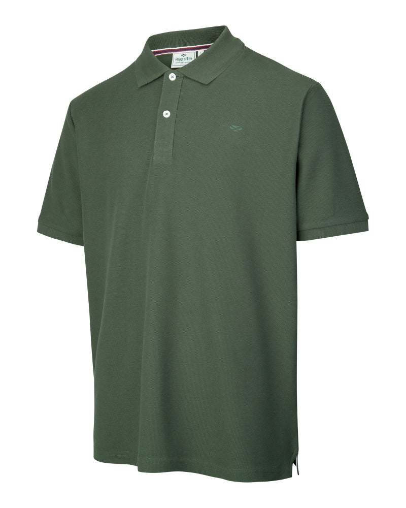 Hoggs Of Fife Largs Pique Polo Shirt Bottle Green