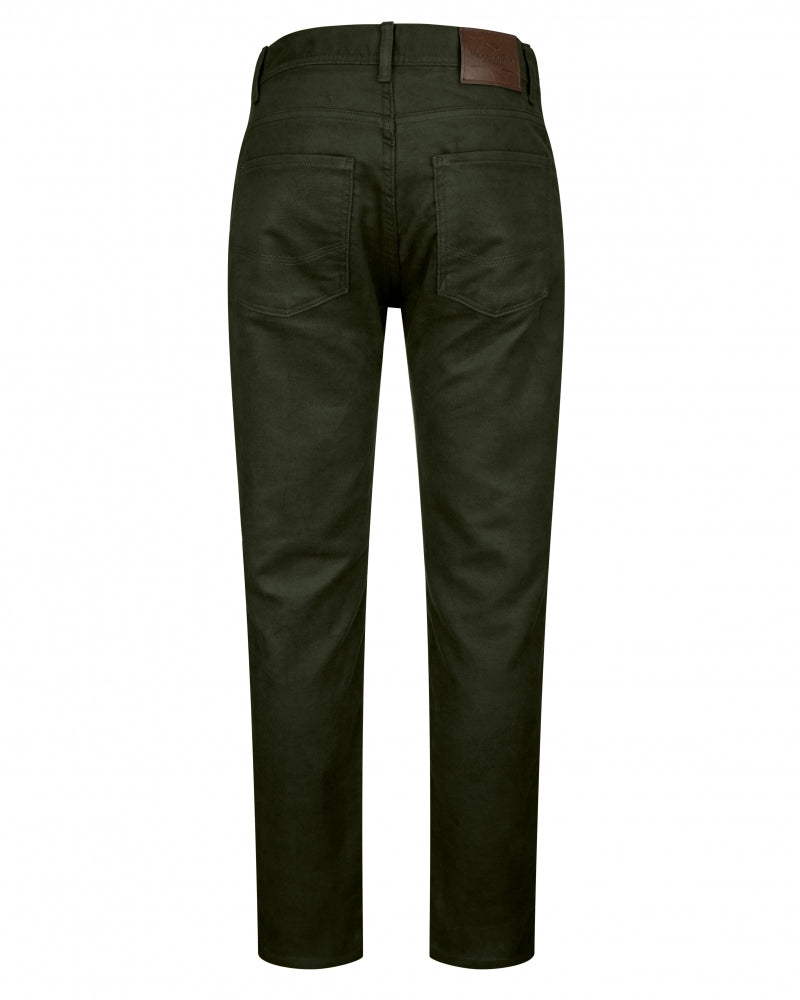 Hoggs Of Fife Carrick Technical Stretch Moleskin Jean Olive