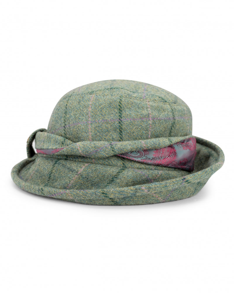 Hoggs Of Fife Roslin Ladies Tweed Twist Hat Spring Bracken