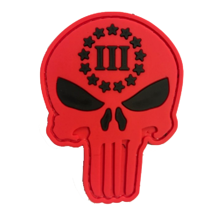 Punisher skull III-Red