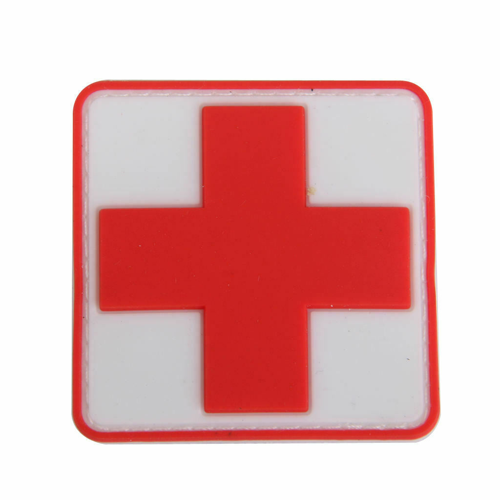 first aid- red on white