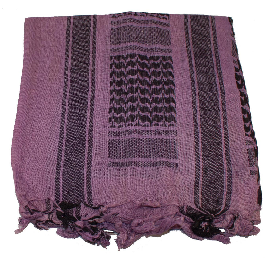 Shemagh-Black on Purple