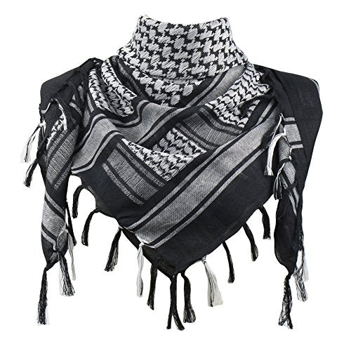 Shemagh-White on Black