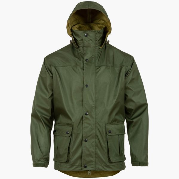 olive ab-tex gore-tex. front 2 handwarmer pockets.press stud front and hood up