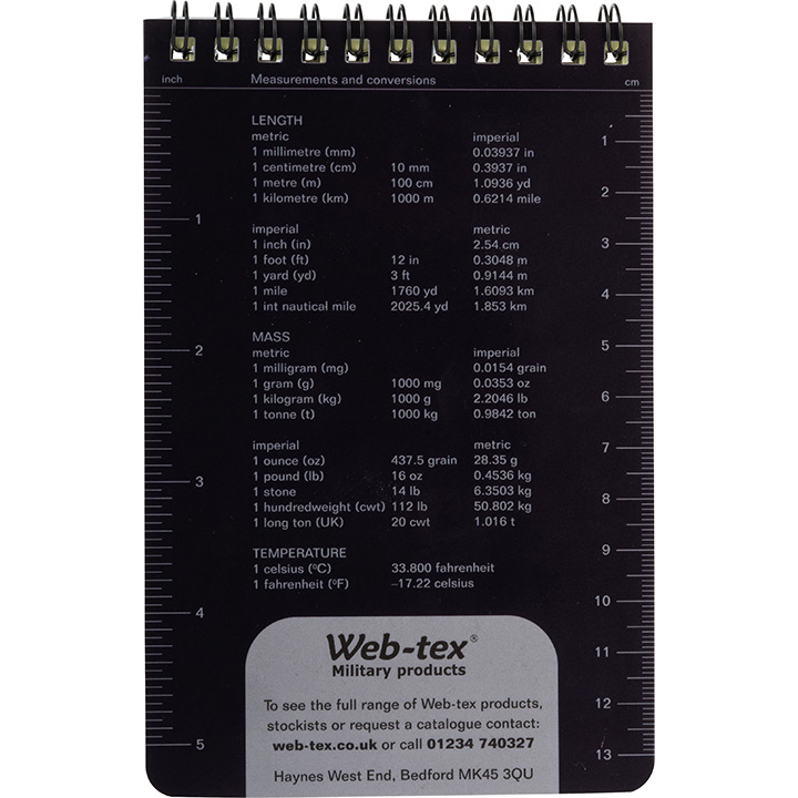 Web-Tex Warrior Waterproof notebook