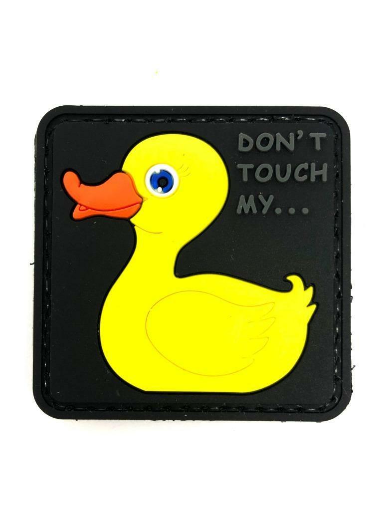don't touch my duck-yellow